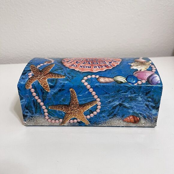 Barron's Little Box of Mermaid Treasures Treasure Chest Books Mermaid Doll Shell - Picture 5 of 16